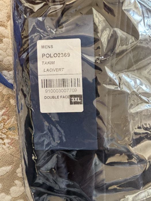 Спортивний.  Костюм.  Темно синий.  3хл.  Размер