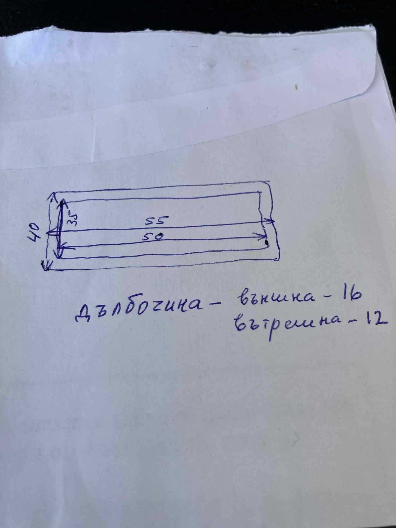 Мивка за баня за вграждане под плот.