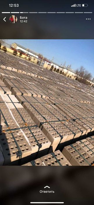 кирпич облицовочный в продаже доставка, КАСПИ 0-0-12, завод Шымкент