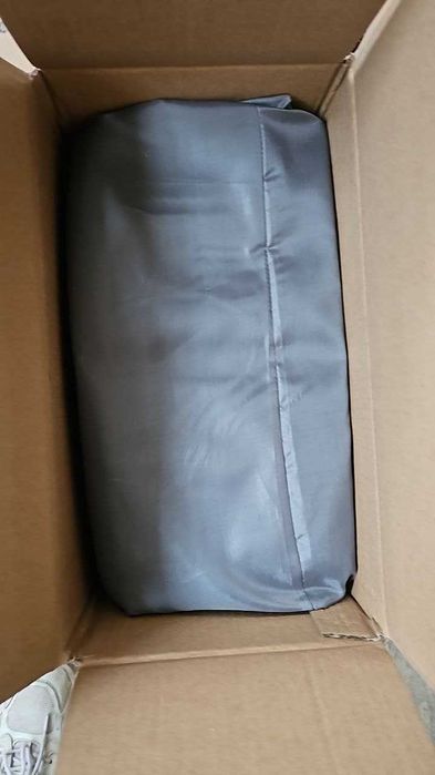 Meldoz Единичен надуваем матрак с вградена помпа, за гости за къмпинг