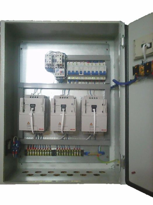 Щит управления насосной станции на базе частотного преобразователя