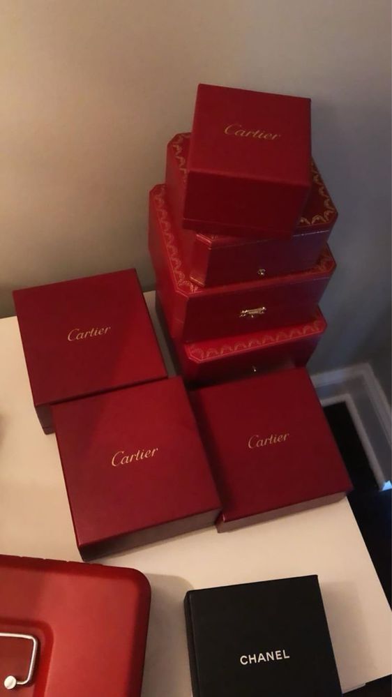 Брендовая упаковка Cartier, Bvlgari, Messika, Hermes