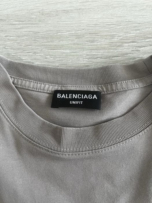 Tricou Balenciaga gri-model Barcode,original