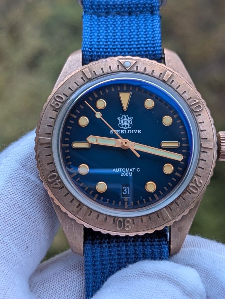 Steeldive SD1965S Bronze Diver - Oris 65 Carl Brashear Edition Homage