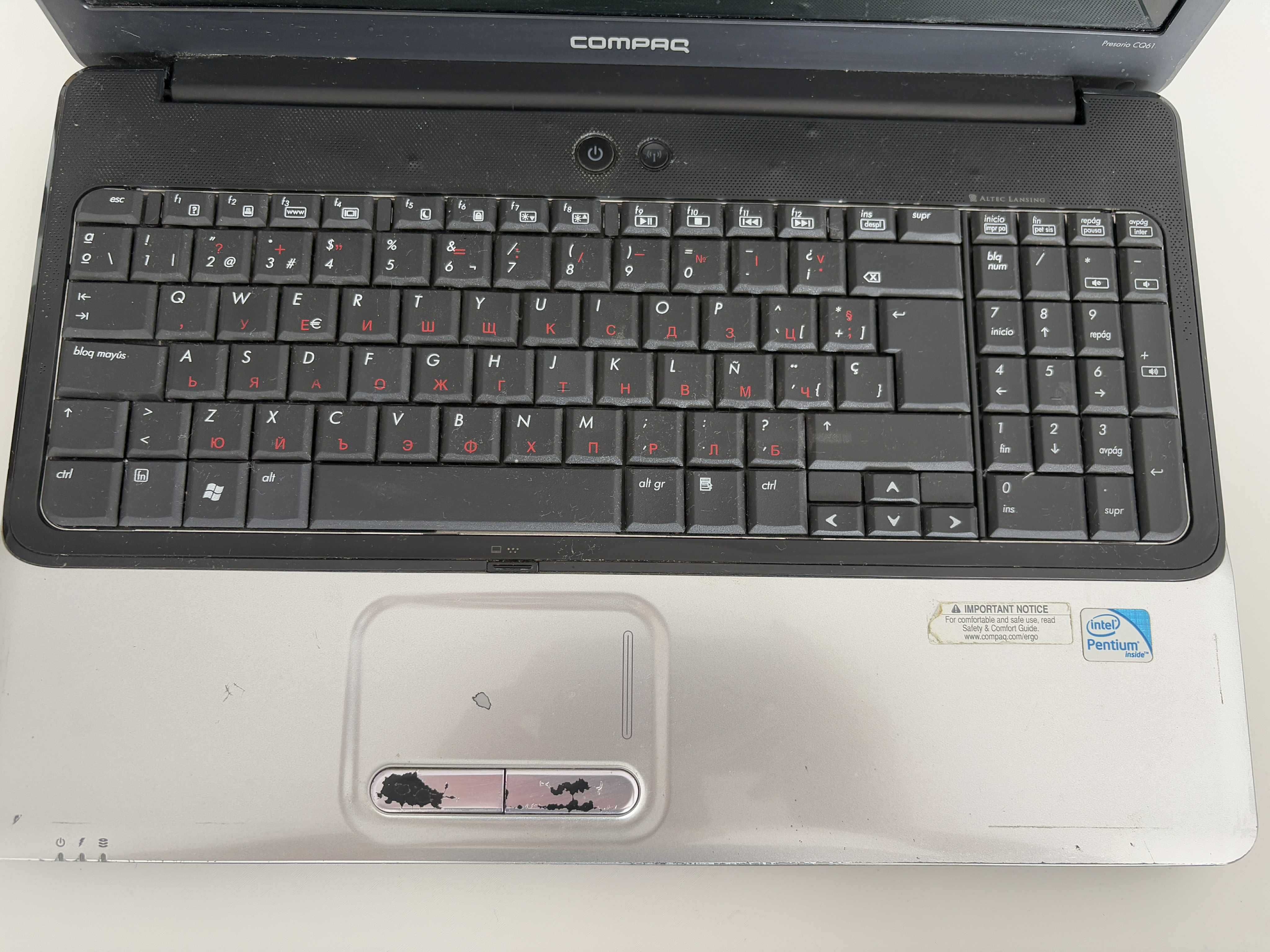 Двуядрен Лаптоп Compaq Presario CQ61