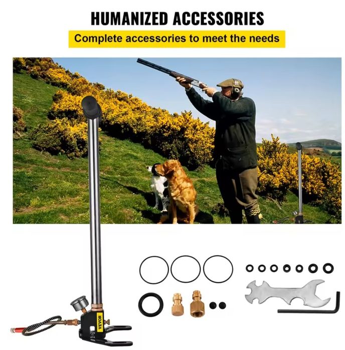 Ръчна помпа VEVOR 3-степенна за PCP въздушна пушка - 4500 PSI