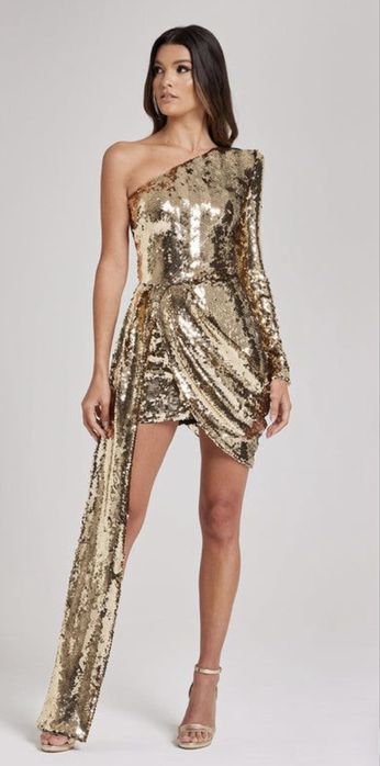 Платье женское с паетками