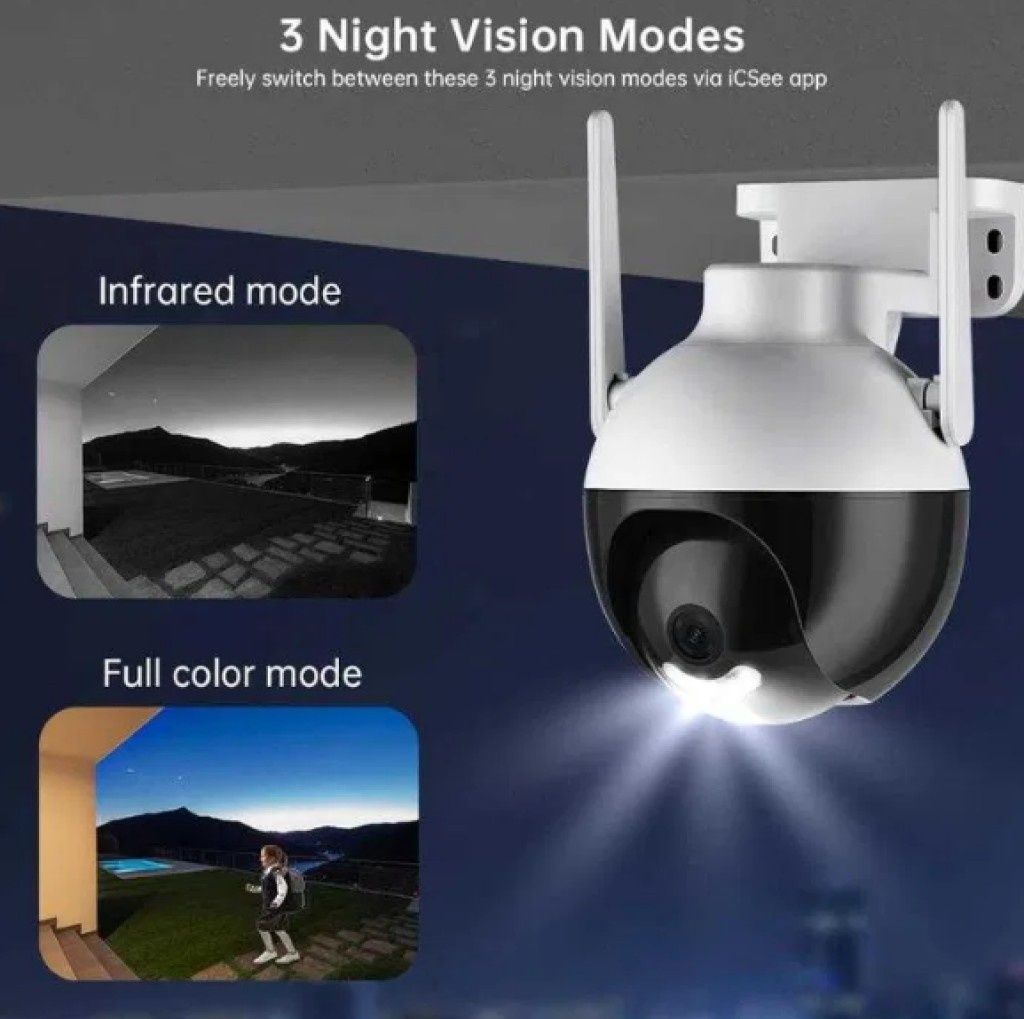 ОХРАНИТЕЛНА WiFi КАМЕРА LyLu 6MP Smart Sphere ptz iCSee app