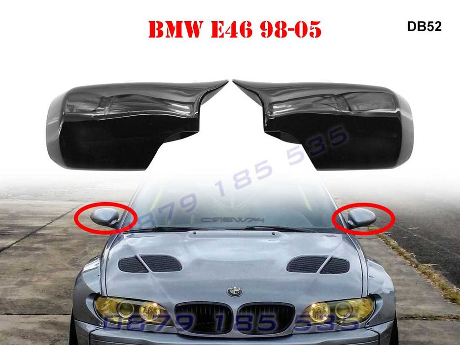 Спортни M Капаци огледала BMW E46 батман тунинг бмв е46