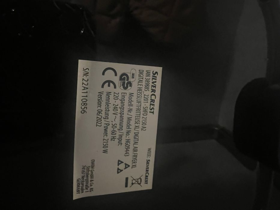 Silvercrest Air fryer XL