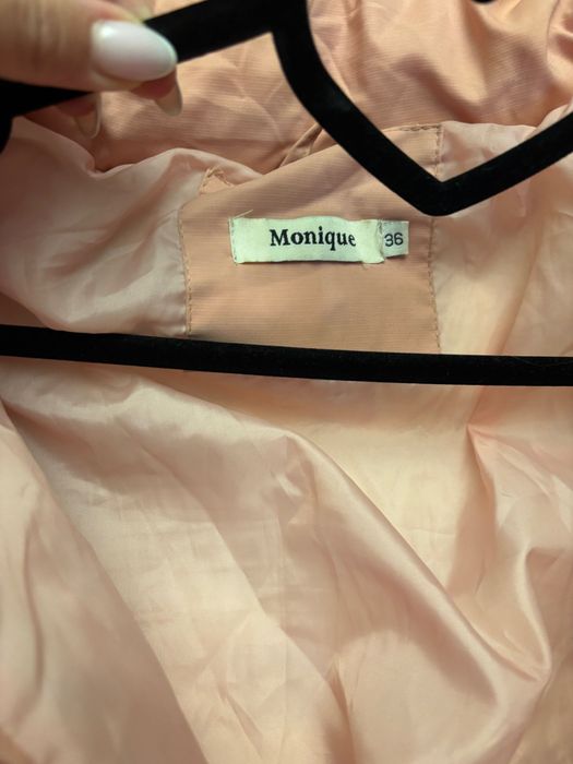 Дамско топло палто в розово