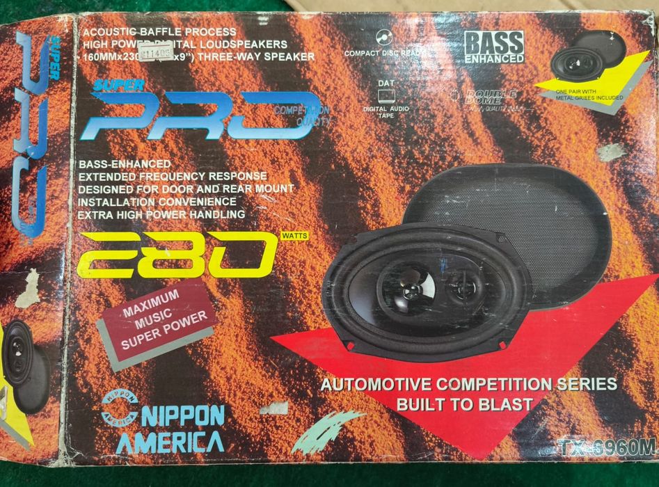 Автоколонки NIPPON AMERICA TX-6960M новые 1 сломана