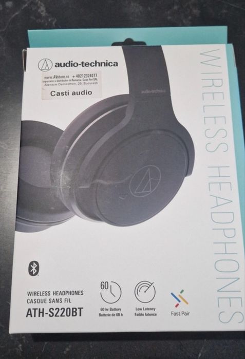 Casti Audio-Technica ATH-S220BT Negru Wireless