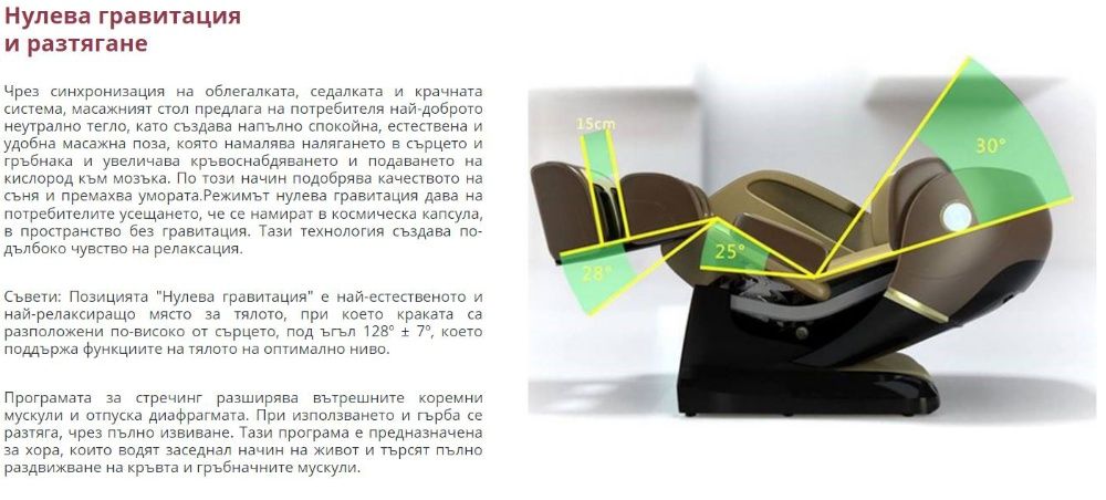 4D Масажно кресло модел INFINITY SUPER LUXURY Wi-Fi