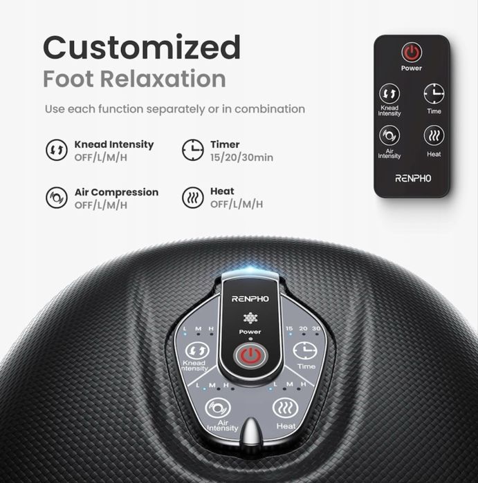 Aparat de masaj pentru picioare RENPHO 3D Shiatsu
