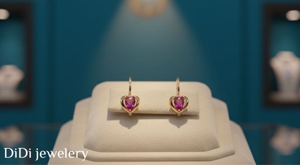 Детский серьги 583 проба