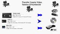Transfer casete video VHS, VHS-C, Mini-DV pe dvd, stick usb, hdd