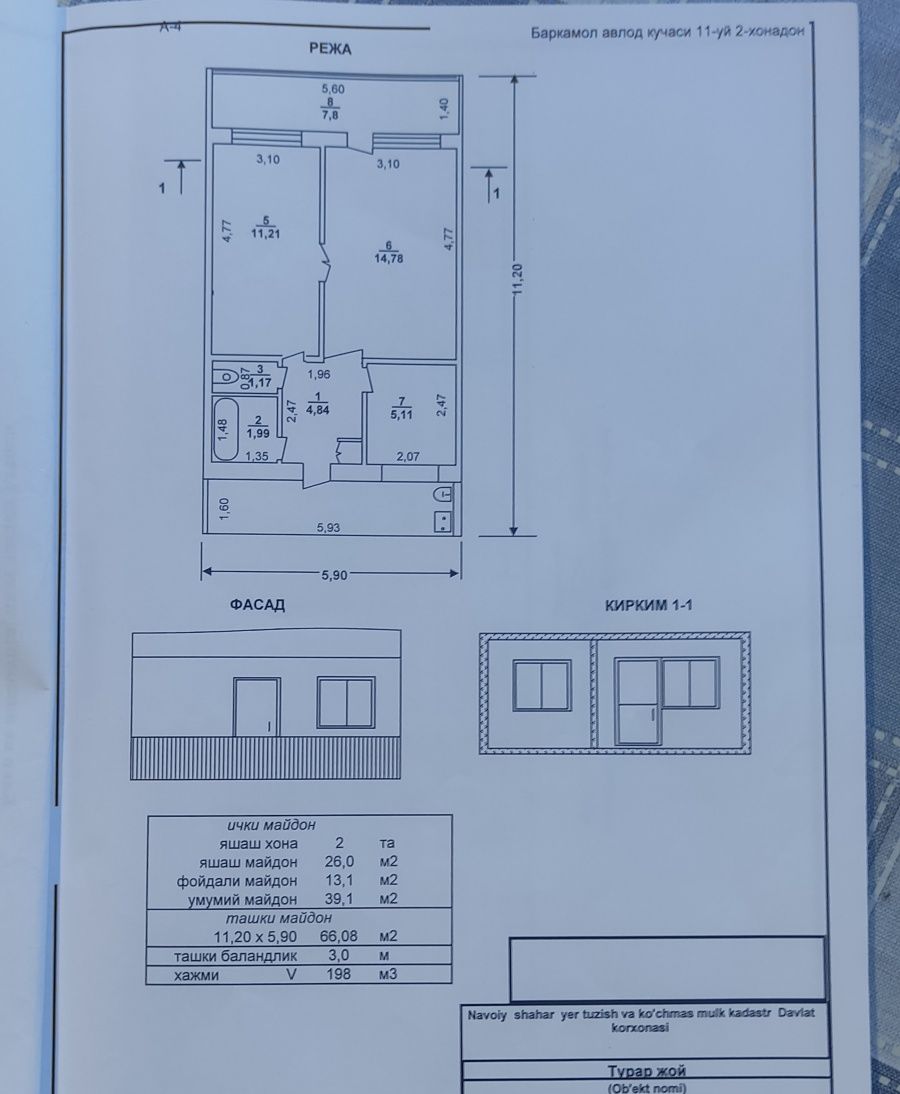 TezSotiladi 2xona 3xona qilingan hokimiyat orqasida