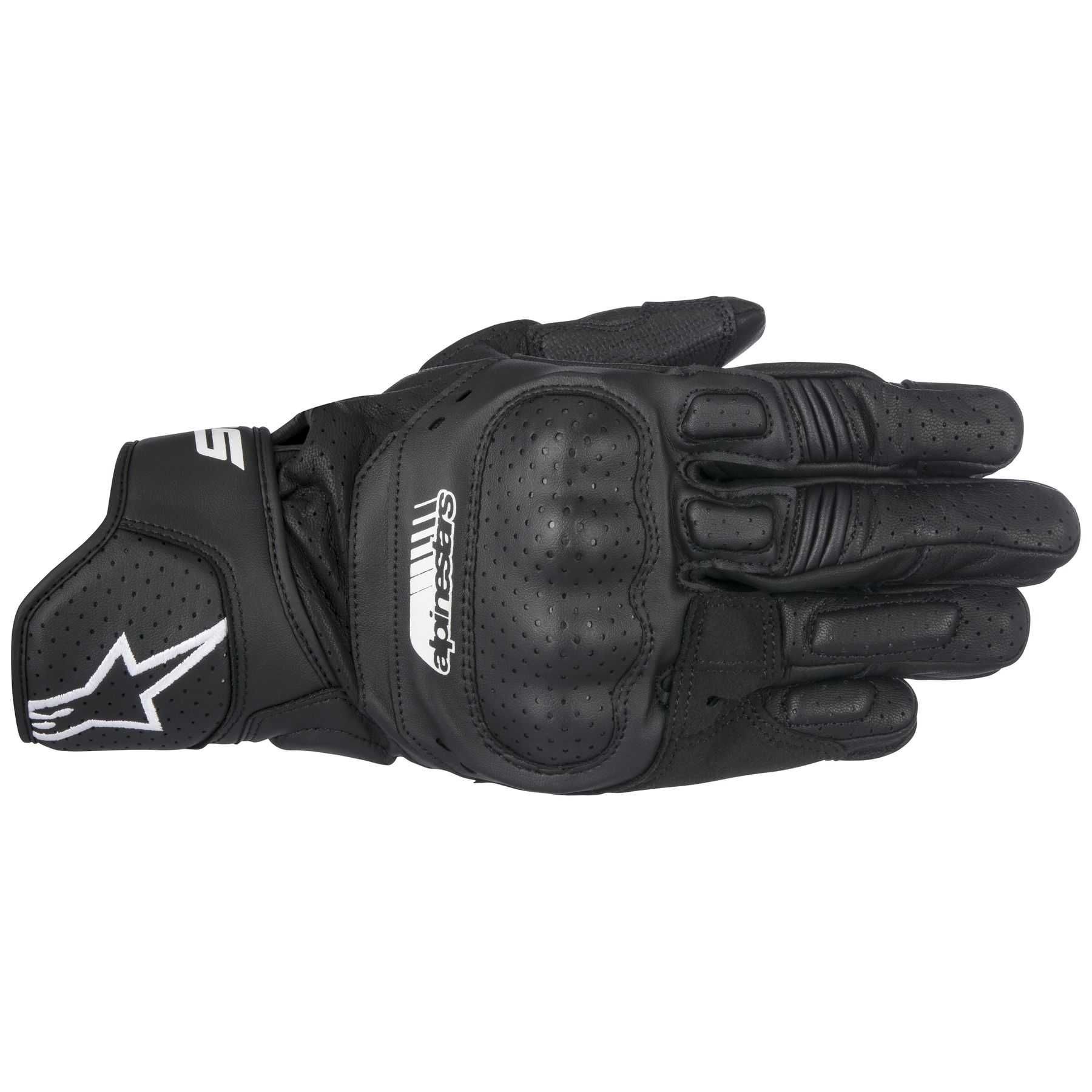 ПРОМОЦИЯ Кожени ръкавици за мотор  ALPINESTARS SP-5 BLACK NEW