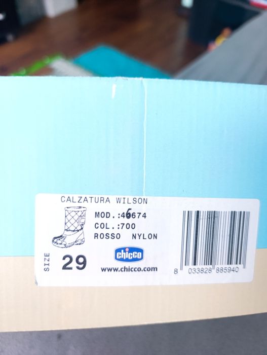 Чисто нови Chicco гумени ватирани ботуши