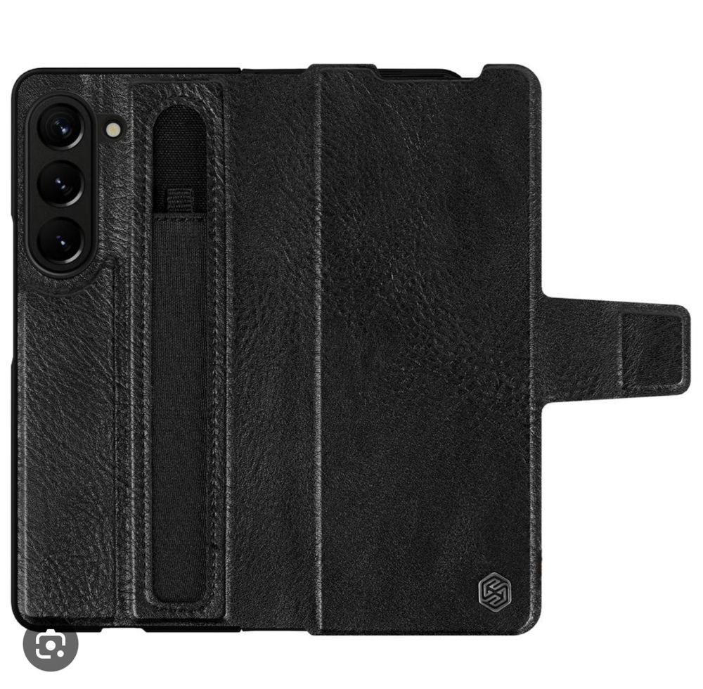 Husa Z FOLD 4  Z FOLD 5 Husa Flip Case Aoge Magnetica Neagra