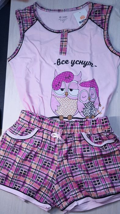 Домашняя одежда, комплект футболка шорты