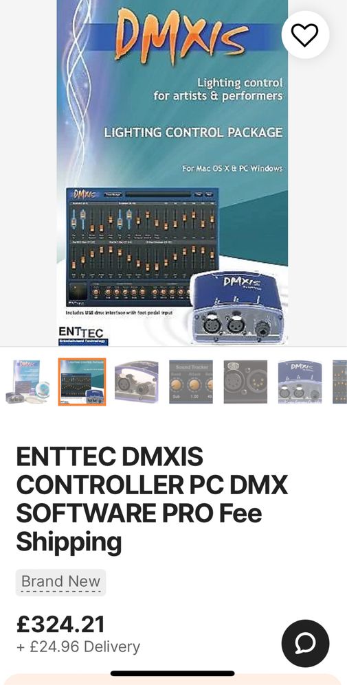 Interfață DMX Enttec Dmxis moving head