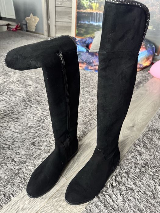 Cizme inalte catifea