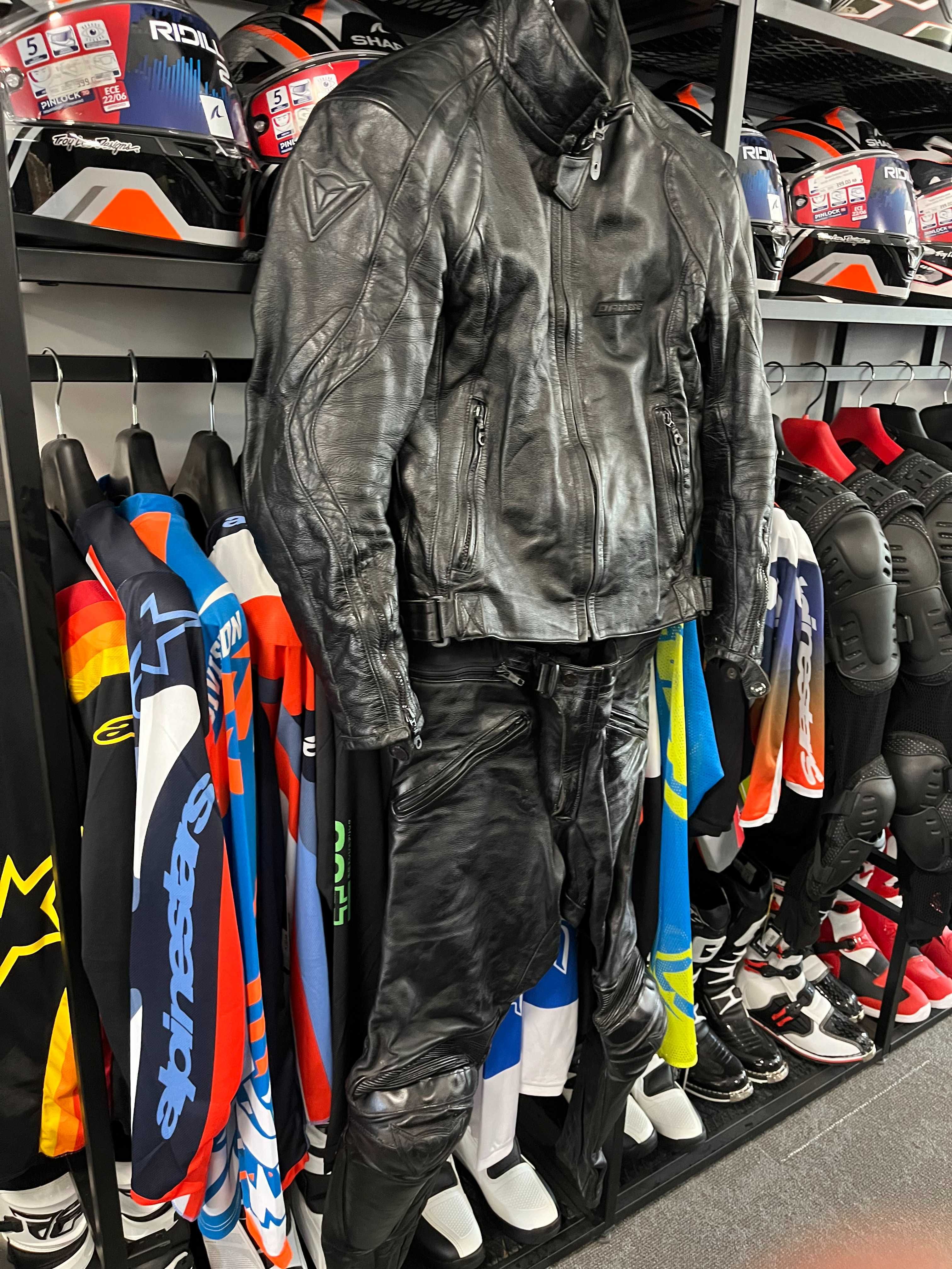 Кожен  оригинален мото  екип DAINESE AVRO,2 части,размер 50-М