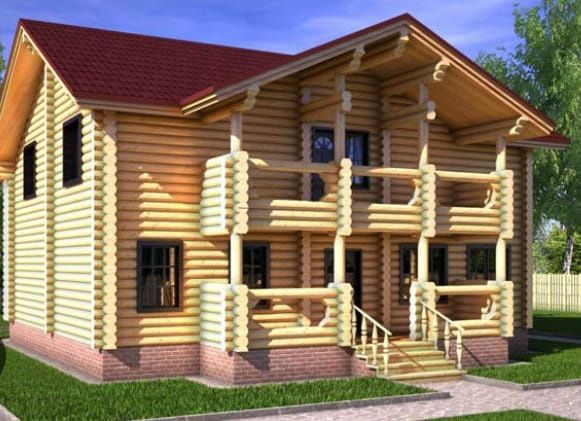 Изготовим  срубы домов, бань, беседок из оцилиндрованного бревна