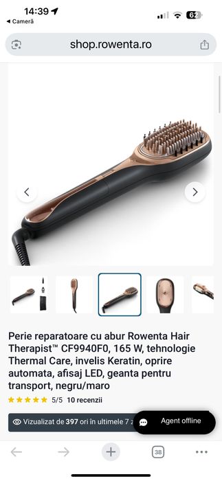 Perie pentru par Rowenta Hair Therapist