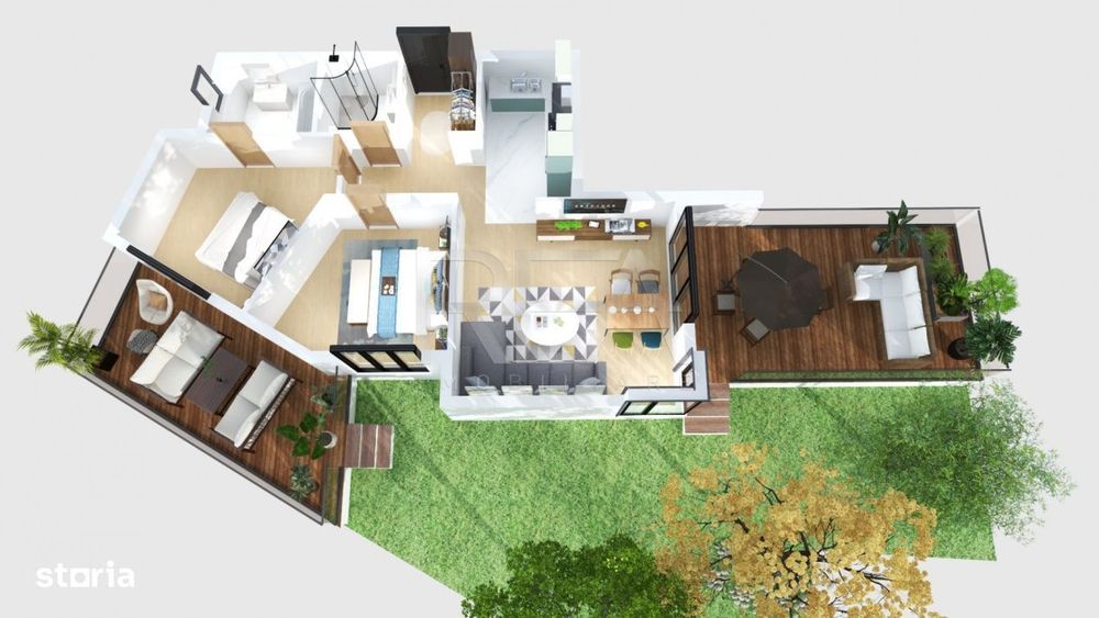 3 camere cu gradina in Mosilor la 8 min metrou Obor