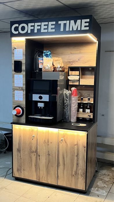 Кофейня самообслуживания Бизнес Кофе Jetinno LV307 Кофе стойка