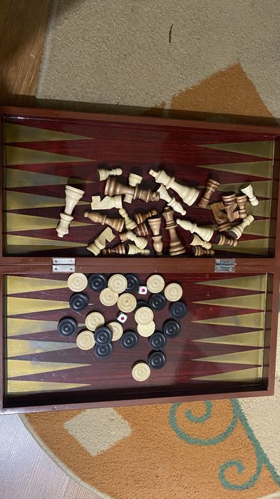 Шахматы 3в1 нарды и шашки