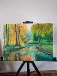 "Autumn River"- oil painting on canva