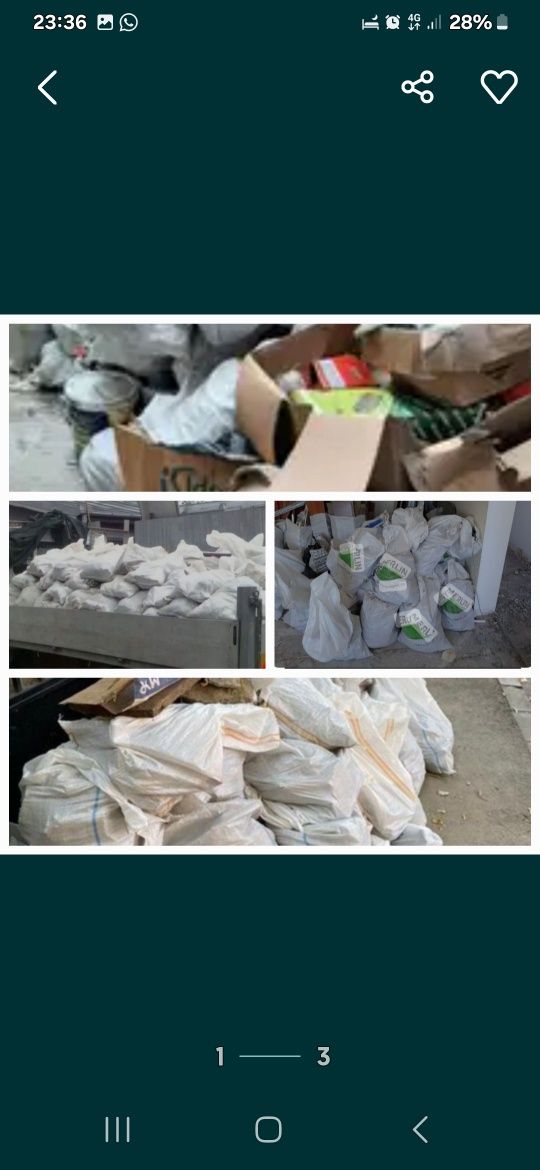 Transport .moloz. mobilă (debarasări)Vegetație. Preț-Evaluare la tel..