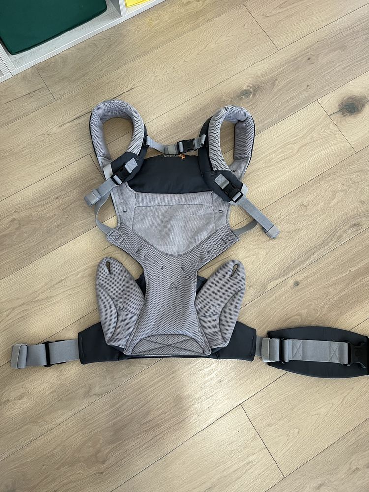 Marsupiu ergobaby four position 360 cool air-carbon grey