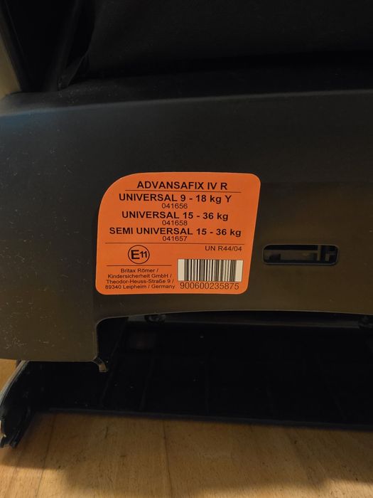 Scaun auto ISOFIX Britax Romer ADVANSAFIX IV R Storm Grey