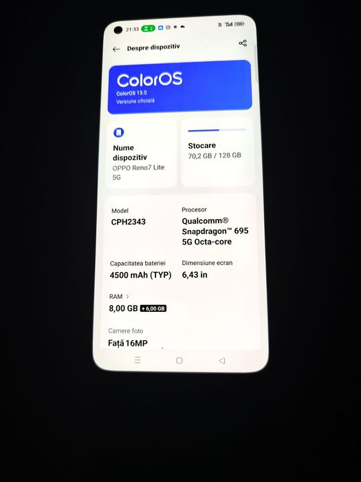 Oppo reno 7 lite 5 g
