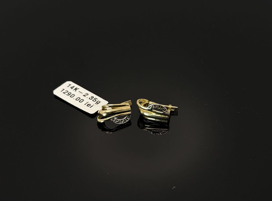 Bijuteria Royal cercei aur 14k 2.35 gr