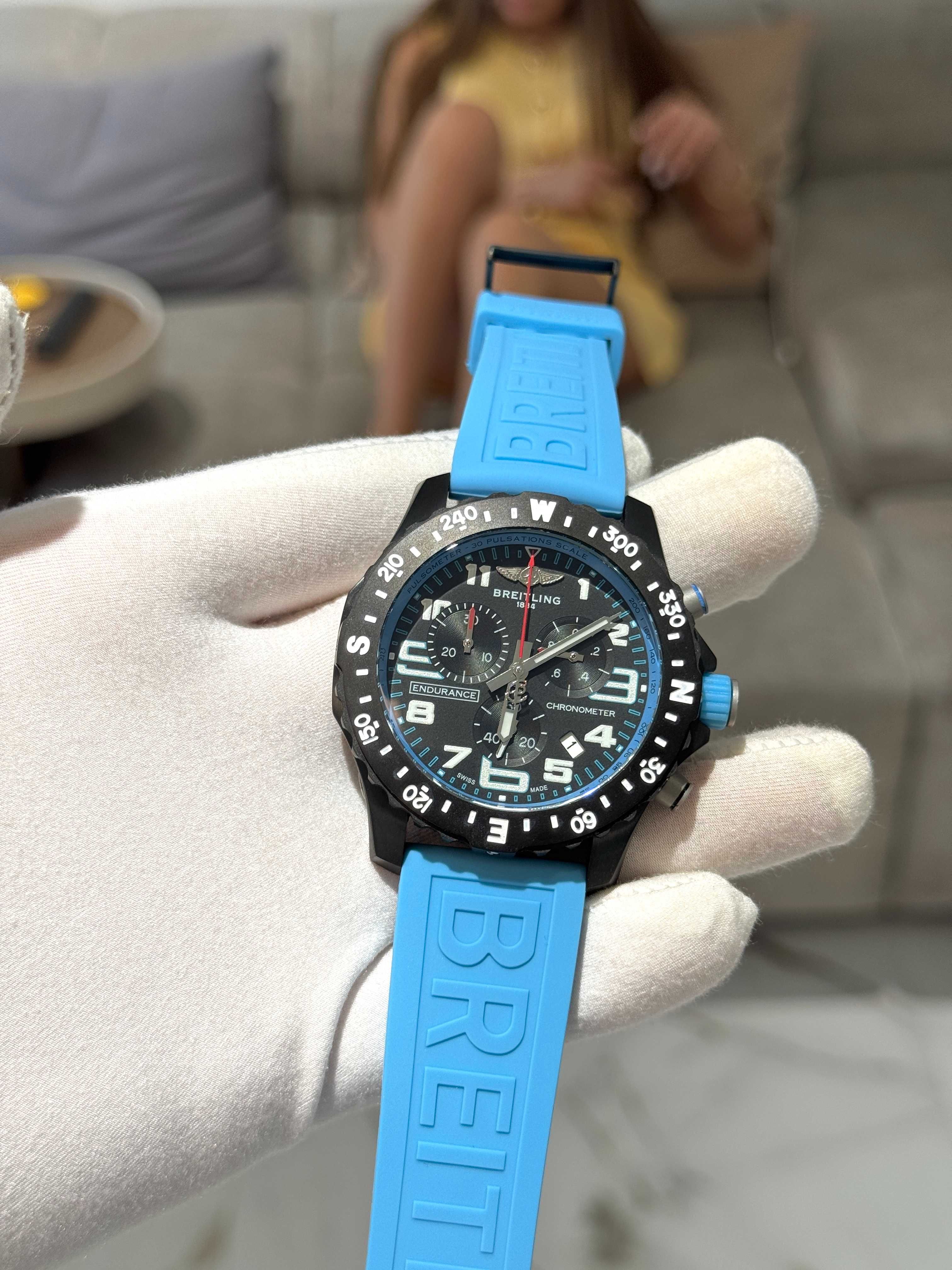 Breitling endurance pro black blue 44