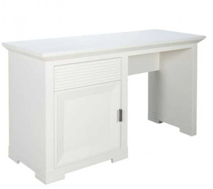 Birou Masa Toaleta Cu 1 Usa Si 1 Sertar Verona Bianco Alb, 130 Cm