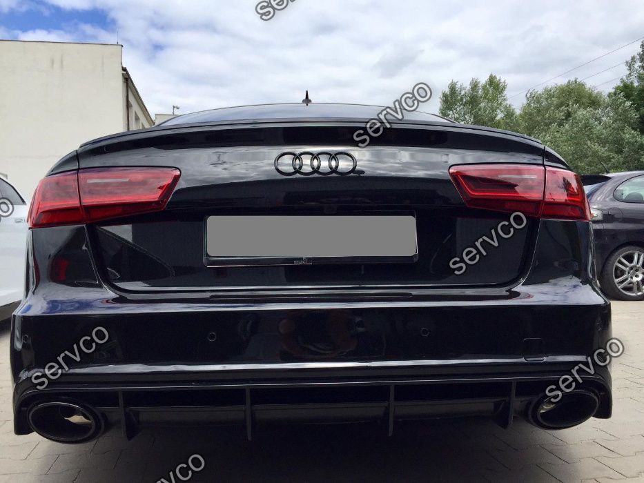 Difuzor tuning sport bara spate Audi A6 C7 4G RS6 Sline 2012-2014 v6