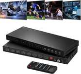 PORTTA 4x4 HDMI Matrix 4K60Hz 4:4:4,4in 4Out Switch Splitter,audio arc