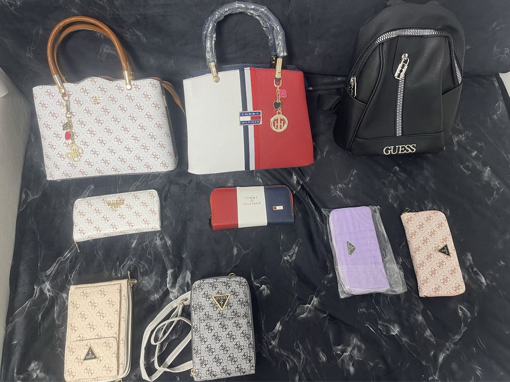Geanta cu portofel Guess/Tommy Hilfiger,Rucsac Guess,Portof
