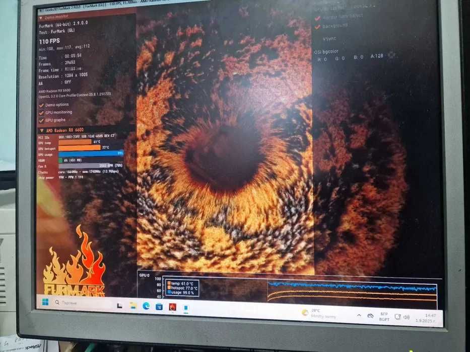 AMD Radeon XFX 6600 8GB DDR6 Гаранция 3 месеца