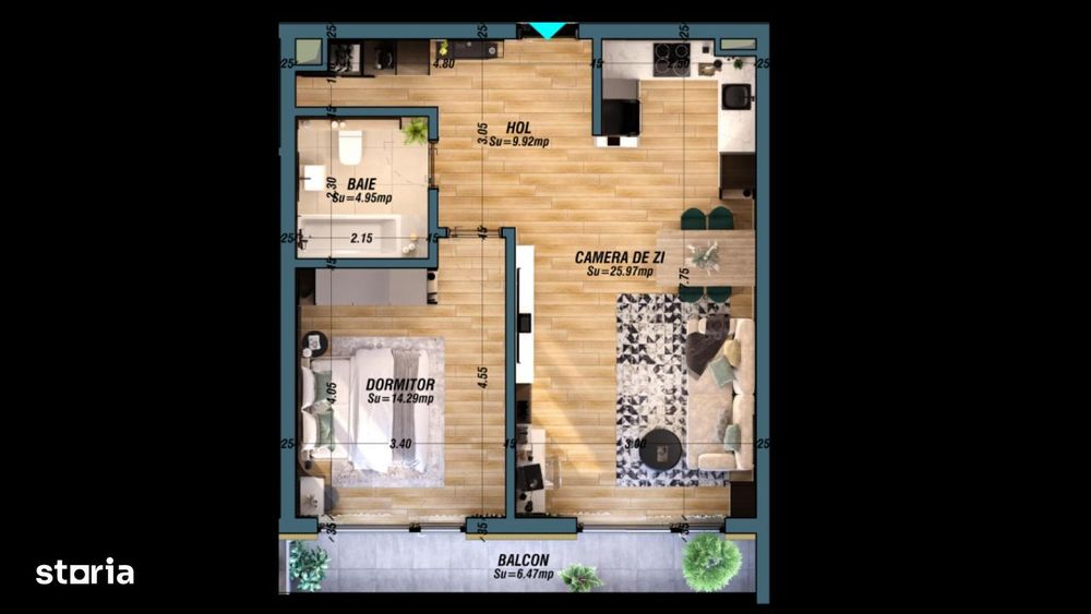 Apartament 2 Camere-Bloc 3-Complex Avanera Suceava