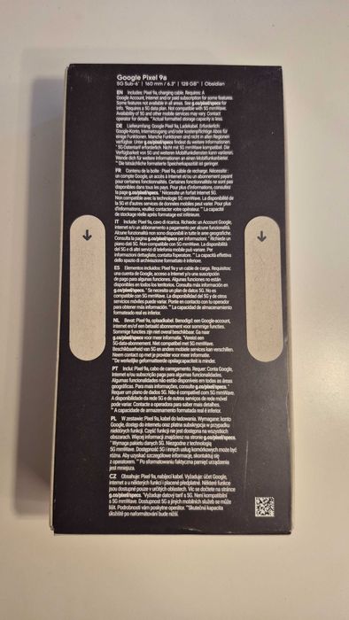 Google Pixel 9a - 128gb - Obsidian - Nou Sigilat