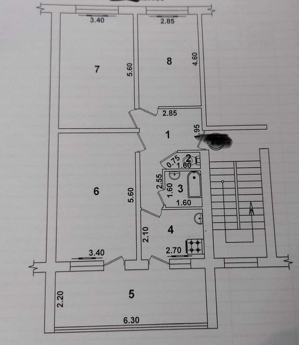 Продаётся 3х комн. квартира по ул. Аския, Бобура. Ракатбоши. Яккасар