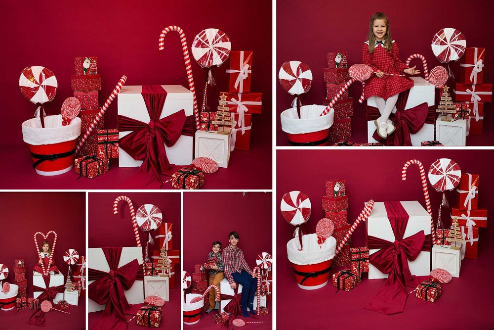 Sedinte foto de Craciun. Studio profesional cu 6 decoruri de poveste